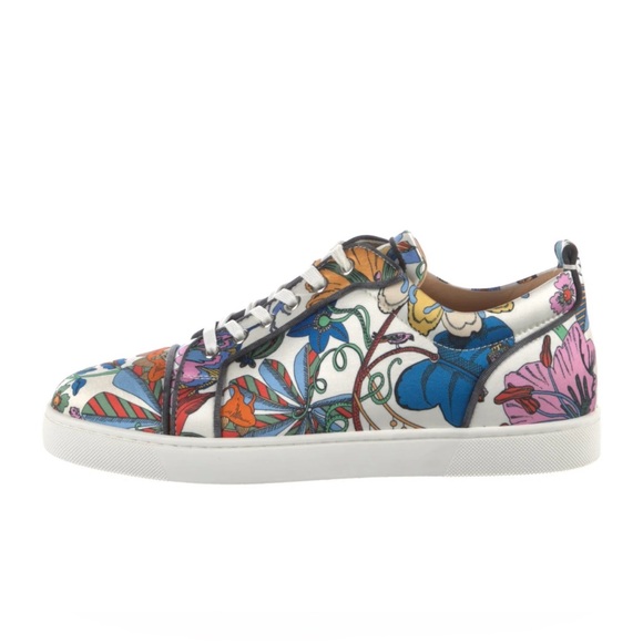 Christian Louboutin Floral Print Sneakers 39 - Picture 3 of 7